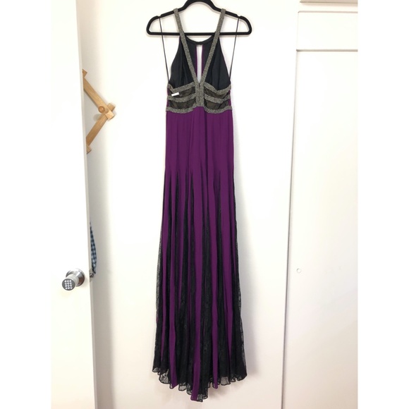 Badgley Mischka Couture Silk Halter Gown - Picture 8 of 9